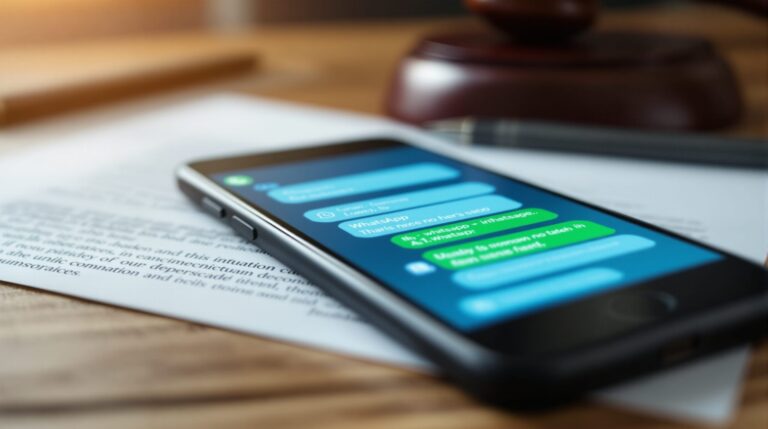 Es válido un WhatsApp como prueba legal