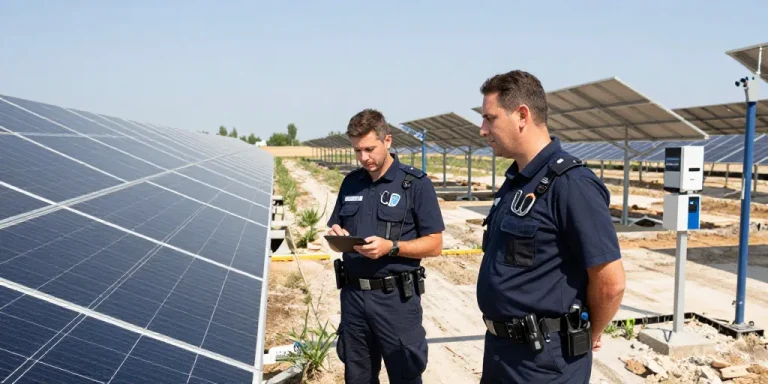 seguridad en parques solares